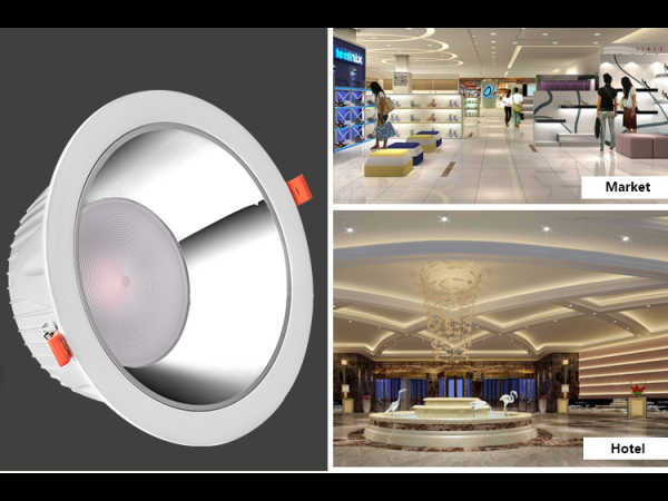 New Arrival COB Aluminium Down Lighting 15w 20watt Gimbal Round LED Ceiling Down Light IP44 LED Recessed 20w For Hotel