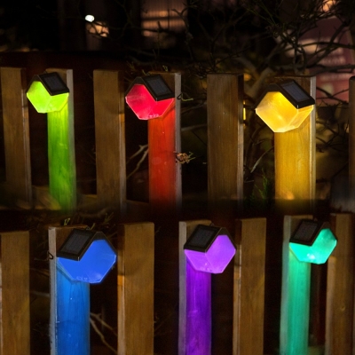 Lámpara de color de luz cálida a prueba de agua Luz de jardín solar decorativa para exteriores