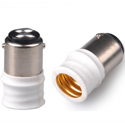 BA15D to E14 Lamp Base Socket Lighting accessories Holder Adapter Converter 