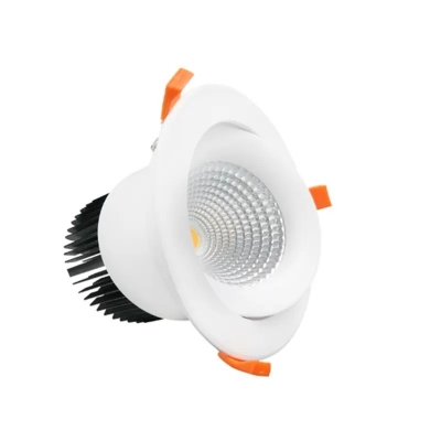 Energy Saving Flicker Free Wall Washer Light COB 12W LED Spot Gimbal Downlight