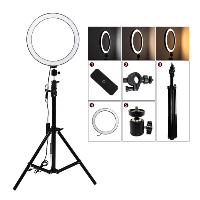 10 inch 0.68m Tripod Stand LED Ring Light Studio Photographic Lighting