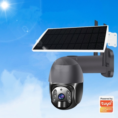  TUYA Sistema de cámara inalámbrica para exteriores Seguridad WIFI CCTV Cámara solar con tarjeta SIM