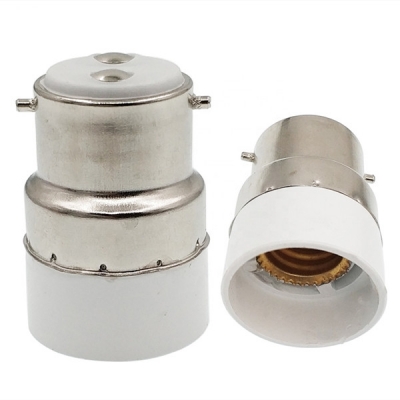 B22 to E14 Bayonet Light Socket Adapter B22 Lamp Bulb Holder Converter