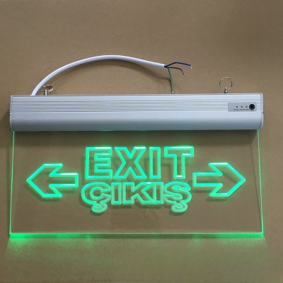 Luz indicadora de escape de emergencia para evacuación de seguridad en caso de incendio