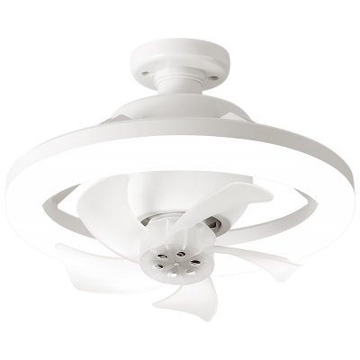 Portable E27 Socket Ceiling Lamp for Living Room Bedroom Remote Control Fan Light