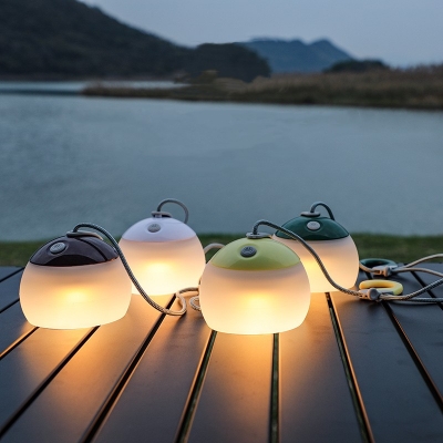  Outdoor LED Camp Tent Lamp Silicone Hanging Hiking Lantern USB Rechargeable Camping Light
