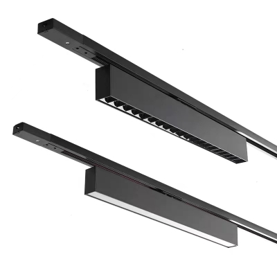 Foco LED lineal de riel de 38mm regulable 30W 20W y 10W con cuerpo delgado de aluminio sistema de iluminación de riel conectable