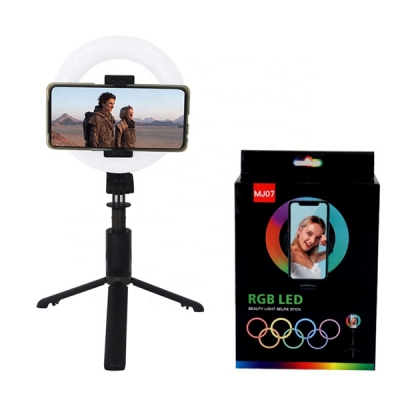 China 6 Inch RGB LED Soft Ring Light Tripod 55cm Selfie Beauty Fill Light