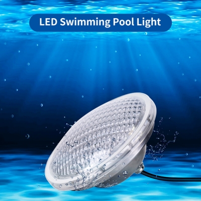 Smart Control 18x3W 12V/24V IP68 PAR56 LED Lamp underwater Light For Swimming Pool Lighting  