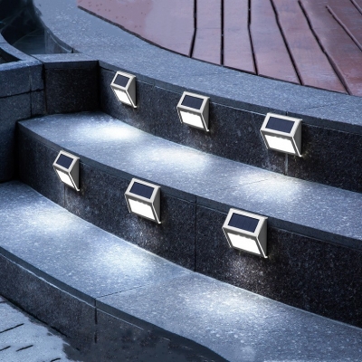 Quality Modern Waterproof Rechargeable Lamp Solar Energy Power Garden Light Outdoor Step Lighting